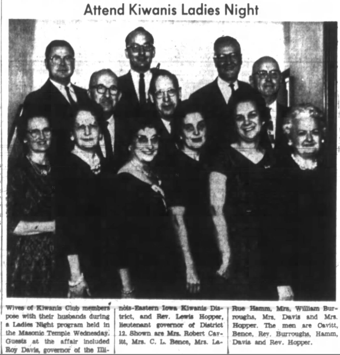 Kiwanis ladies night